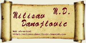 Milisav Danojlović vizit kartica